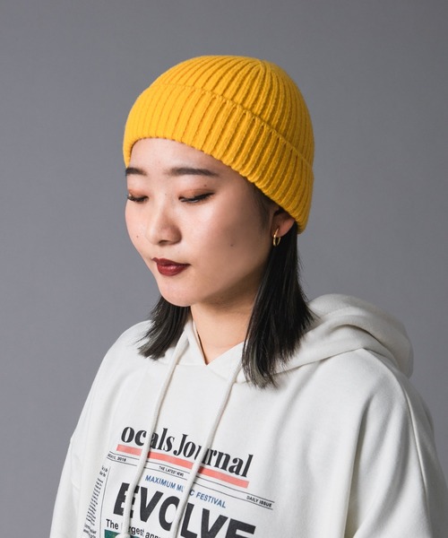 kutir(クティール)の「【新色追加!】ビーニー(ニットキャップ/ビーニー・レディース・ライトグレー/ブラック/オフホワイト/カーキ/ライトブラウン/ネイビー/オレンジ/ライトブルー/ボルドー/マスタード・FREE)」の22枚目の写真