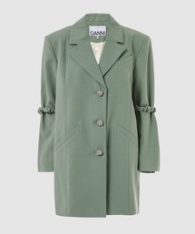 GANNI（ガニー）の「Drapey Stripe Suiting Oversized Blazer