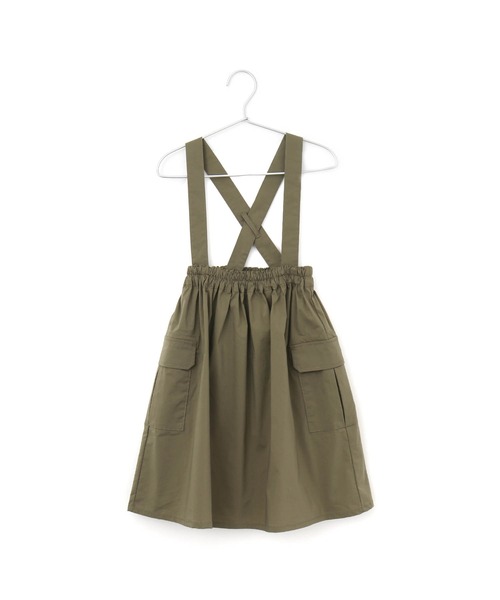 MAKE YOUR DAY(メイクユアデイ)の「2WAYカーゴジャンパースカート■150.160cm(スカート・キッズ・ブラック/オリーブ/キャメル・150/160)」の3枚目の写真