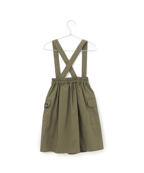 MAKE YOUR DAY(メイクユアデイ)の「2WAYカーゴジャンパースカート■150.160cm(スカート・キッズ・ブラック/オリーブ/キャメル・150/160)」の6枚目の写真