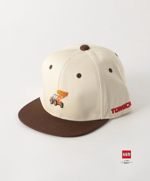 green label relaxing（グリーンレーベルリラクシング）の「【別注】＜TOMICA×green label relaxing＞EX CAP/帽子 21FW②（キャップ・キッズ・オフホワイト/ダークグレー/ベージュ・53-55cm）」の2枚目の写真