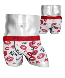 FICUS（フィークス）の「FICUS/フィークス ボクサーパンツ メンズ アンダーウェア 下着 ツルツル キスマーク（ボクサーパンツ）」