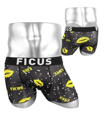 FICUS（フィークス）の「FICUS/フィークス ボクサーパンツ メンズ アンダーウェア 下着 ツルツル キスマーク（ボクサーパンツ）」
