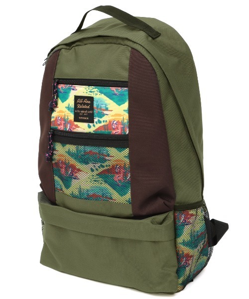 チチカカ（チチカカ）の「メッシュポケットリュック（バックパック/リュック・レディース・ブラック/ベージュ/カーキ・FREE）」の17枚目の写真