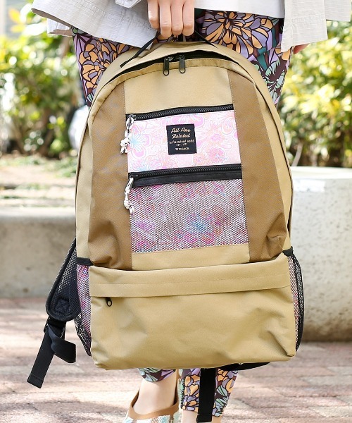 チチカカ（チチカカ）の「メッシュポケットリュック（バックパック/リュック・レディース・ブラック/ベージュ/カーキ・FREE）」の12枚目の写真