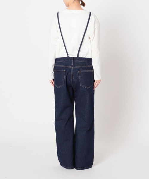 SLOBE IENA｜LE DENIM BARE BK サロペット | Rakuten Fashion
