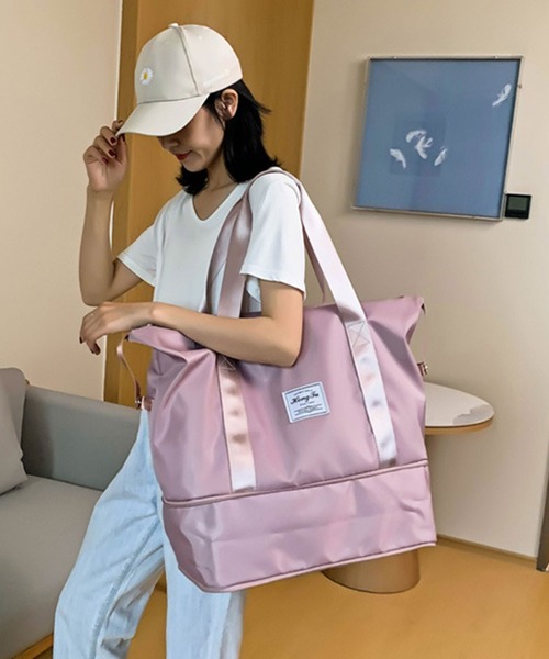 ALTROSE（アルトローズ）の「2WAYボストンバッグ [ドラコ]（ボストンバッグ・レディース・ピンク/ブラック/ブルー/グレー・FREE）」の14枚目の写真