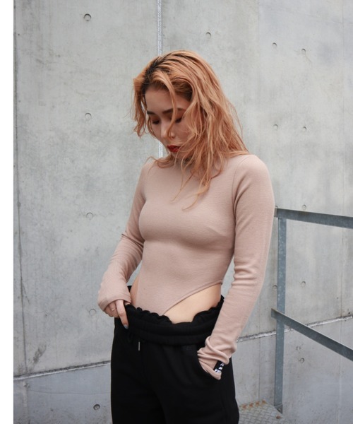 FIG&VIPER（フィグアンドバイパー）の「ハイネックハイレグボディースーツ（その他トップス・レディース・ブラック/グレー/ホワイト/ベージュ/ライトブルー・FREE）」の19枚目の写真