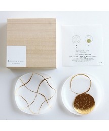 MARK'S（マークス）の「toumei トウメイ 箔 mamezara 木箱入り 2枚セット（食器）」
