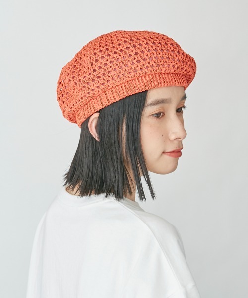 OVERRIDE（オーバーライド）の「OVERRIDE TM LAYERD BERET（ハンチング/ベレー帽・レディース・ブラック/イエロー/オレンジ・FREE）」の16枚目の写真