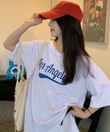 DEVICE | オーバーサイズ カレッジロゴ ビッグシルエット Tシャツ(Tシャツ/カットソー)