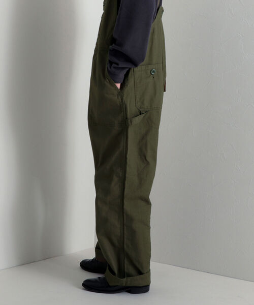 GEVACO（ゲバコ）の「【GEVACO/ゲバコ】ユーロワーク ヘリンボンオーバーオール（サロペット/オーバーオール・メンズ・ネイビー/オリーブ/ブルー・MEDIUM/LARGE）」の5枚目の写真