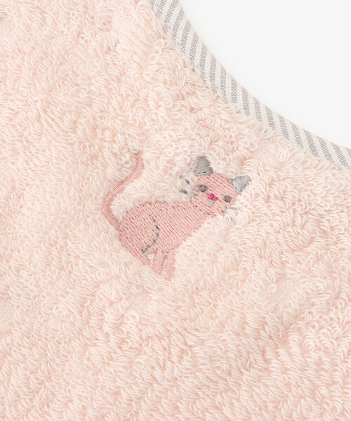 Afternoon Tea（アフタヌーンティー）の「アニマル刺繍スタイ（スタイ/よだれかけ・キッズ・ホワイト/ピンク/イエロー・ONE SIZE）」の21枚目の写真