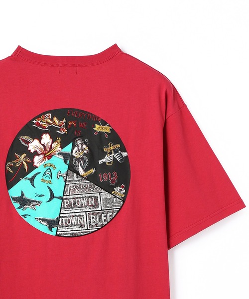 Schott（ショット）の「【WEB LIMITED】Schott/ショット/HAWAIIAN EMBROIDERY T-SHIRT/ハワイアン エンブロイダリー アロハ Tシャツ（Tシャツ/カットソー・メンズ・イエロー/ホワイト/ローズ・MEDIUM/LARGE/XXX-LARGE/X-LARGE/XX-LARGE）」の3枚目の写真