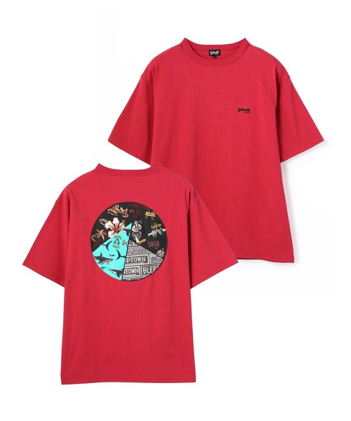 Schott（ショット）の「【WEB LIMITED】Schott/ショット/HAWAIIAN EMBROIDERY T-SHIRT/ハワイアン エンブロイダリー アロハ Tシャツ（Tシャツ/カットソー・メンズ・イエロー/ホワイト/ローズ・MEDIUM/LARGE/XXX-LARGE/X-LARGE/XX-LARGE）」の5枚目の写真