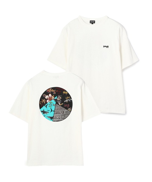 Schott（ショット）の「【WEB LIMITED】Schott/ショット/HAWAIIAN EMBROIDERY T-SHIRT/ハワイアン エンブロイダリー アロハ Tシャツ（Tシャツ/カットソー・メンズ・イエロー/ホワイト/ローズ・MEDIUM/LARGE/XXX-LARGE/X-LARGE/XX-LARGE）」の4枚目の写真