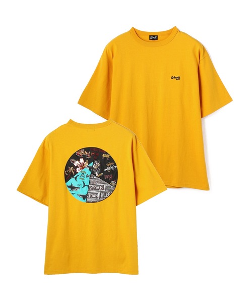 Schott（ショット）の「【WEB LIMITED】Schott/ショット/HAWAIIAN EMBROIDERY T-SHIRT/ハワイアン エンブロイダリー アロハ Tシャツ（Tシャツ/カットソー・メンズ・イエロー/ホワイト/ローズ・MEDIUM/LARGE/XXX-LARGE/X-LARGE/XX-LARGE）」の6枚目の写真
