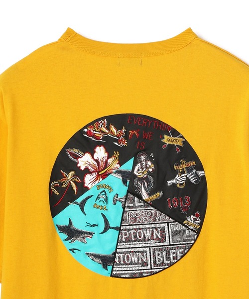 Schott（ショット）の「【WEB LIMITED】Schott/ショット/HAWAIIAN EMBROIDERY T-SHIRT/ハワイアン エンブロイダリー アロハ Tシャツ（Tシャツ/カットソー・メンズ・イエロー/ホワイト/ローズ・MEDIUM/LARGE/XXX-LARGE/X-LARGE/XX-LARGE）」の14枚目の写真