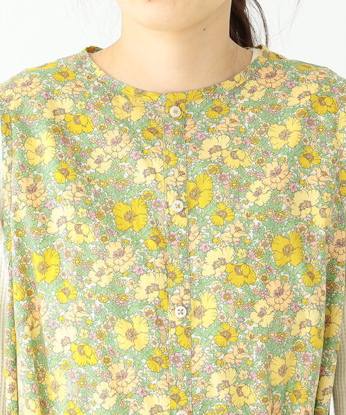 美品 BEAMS BOY リバティ ワンピース MEADOW SONG イエロー BEAMS BOY（ビームスボーイ）の「BEAMS BOY / リバティ