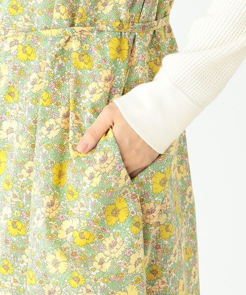 美品 BEAMS BOY リバティ ワンピース MEADOW SONG イエロー BEAMS BOY（ビームスボーイ）の「BEAMS BOY / リバティ