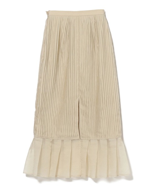 Ray BEAMS（レイビームス）の「RBS / シアー ピンタック タイト スカート（スカート・レディース・ブラック/ベージュ・0/1）」の5枚目の写真