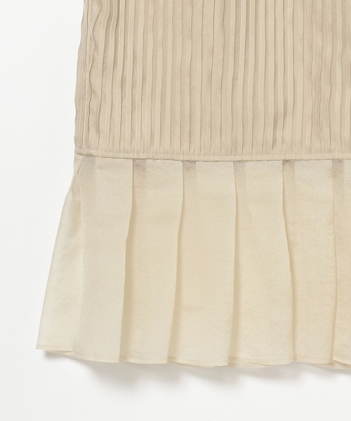 Ray BEAMS（レイビームス）の「RBS / シアー ピンタック タイト スカート（スカート・レディース・ブラック/ベージュ・0/1）」の7枚目の写真