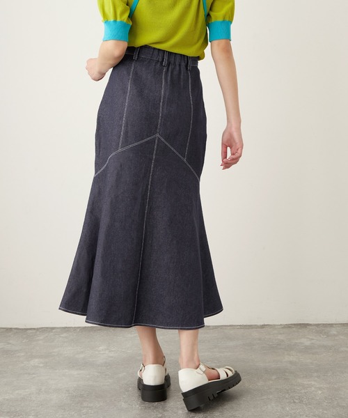 Keeepy（キーピー）の「【Keeepy】denim mermaid skirt（デニムスカート・レディース・ブラック/ネイビー・FREE）」の20枚目の写真