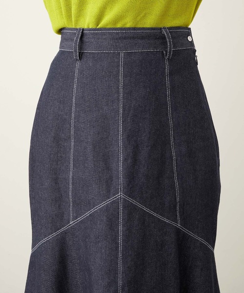 Keeepy（キーピー）の「【Keeepy】denim mermaid skirt（デニムスカート・レディース・ブラック/ネイビー・FREE）」の21枚目の写真