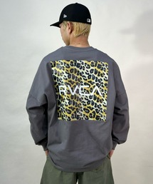 【ムラサキスポーツ別注】RVCA/ルーカ オーバーサイズ レオパード柄 バックプリントロンT BC041-064