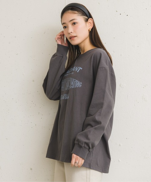 RETRO GIRL（レトロガール）の「プリントロゴロンTee（Tシャツ/カットソー・レディース・オフホワイト/グリーン/ダークグレー・FREE）」の17枚目の写真
