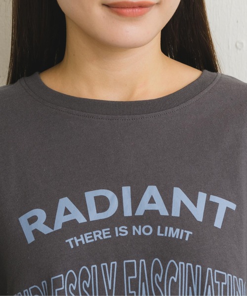 RETRO GIRL（レトロガール）の「プリントロゴロンTee（Tシャツ/カットソー・レディース・オフホワイト/グリーン/ダークグレー・FREE）」の18枚目の写真