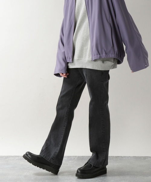 RAGEBLUE（レイジブルー）の「ピンタックデニムフレアパンツ/261711（デニムパンツ・メンズ・ブラック/ネイビー・MEDIUM/LARGE）」の7枚目の写真