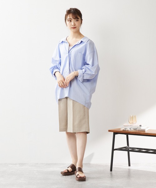 menue（メヌエ）の「スクエアトゥフラット親指トングサンダル（サンダル・レディース・ブラック/ダークブラウン/アイボリー/ベージュ系その他/キャメル・LL/3L/S/M/L/XS）」の19枚目の写真