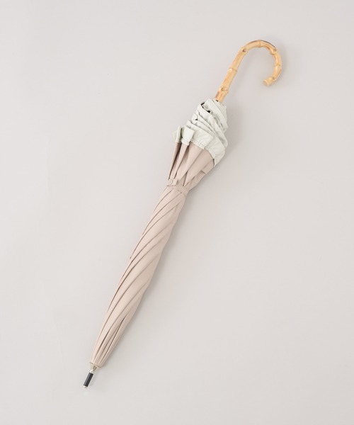 because（ビコーズ）の「because ヒートカットバイカラーフリル晴雨兼用日傘（長傘・レディース・ブラック/ベージュ・FREE）」の13枚目の写真