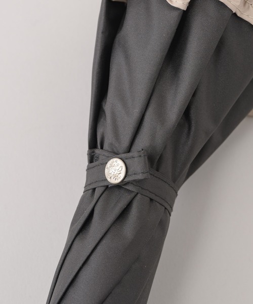 because（ビコーズ）の「because ヒートカットバイカラーフリル晴雨兼用日傘（長傘・レディース・ブラック/ベージュ・FREE）」の20枚目の写真