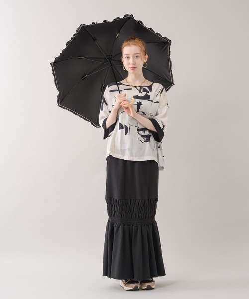 Rady rady ノベルティ フリルバイカラー 日傘