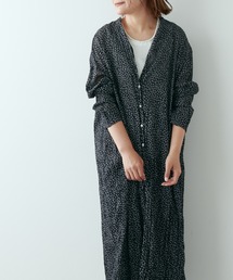 PUAL CE CIN | クリンクル加工小花柄ワンピース(ワンピース)