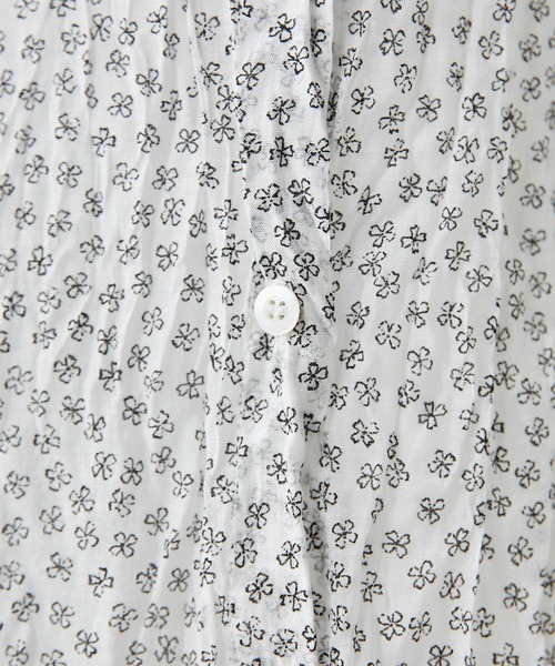 PUAL CE CIN（ピュアルセシン）の「クリンクル加工小花柄ワンピース（ワンピース・レディース・ホワイト/ブラック・FREE）」の9枚目の写真