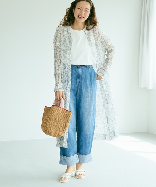 PUAL CE CIN（ピュアルセシン）の「クリンクル加工小花柄ワンピース（ワンピース・レディース・ホワイト/ブラック・FREE）」の16枚目の写真