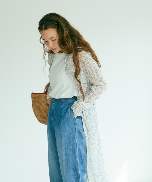 PUAL CE CIN（ピュアルセシン）の「クリンクル加工小花柄ワンピース（ワンピース・レディース・ホワイト/ブラック・FREE）」の15枚目の写真