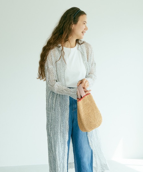 PUAL CE CIN（ピュアルセシン）の「クリンクル加工小花柄ワンピース（ワンピース・レディース・ホワイト/ブラック・FREE）」の17枚目の写真