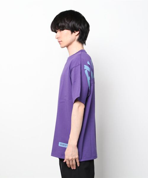 AVIREX（アヴィレックス）の「ビッグ ロゴ ルーズフィット Tシャツ 4 / S/S BIG LOGO LOOSE FIT T-SHIRT 4 / アヴィレックス / AVIREX（Tシャツ/カットソー・メンズ・ブラック/オフホワイト/グリーン/パープル/カーキ・MEDIUM/X-LARGE/LARGE/XX-LARGE）」の6枚目の写真