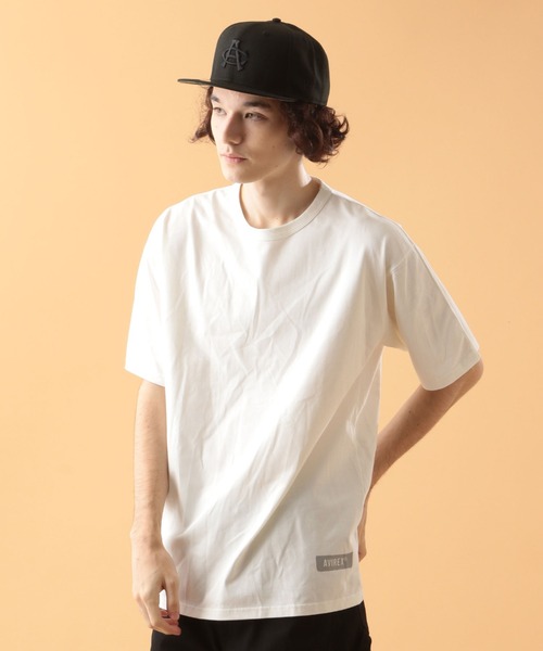 AVIREX（アヴィレックス）の「ビッグ ロゴ ルーズフィット Tシャツ 4 / S/S BIG LOGO LOOSE FIT T-SHIRT 4 / アヴィレックス / AVIREX（Tシャツ/カットソー・メンズ・ブラック/オフホワイト/グリーン/パープル/カーキ・MEDIUM/X-LARGE/LARGE/XX-LARGE）」の12枚目の写真