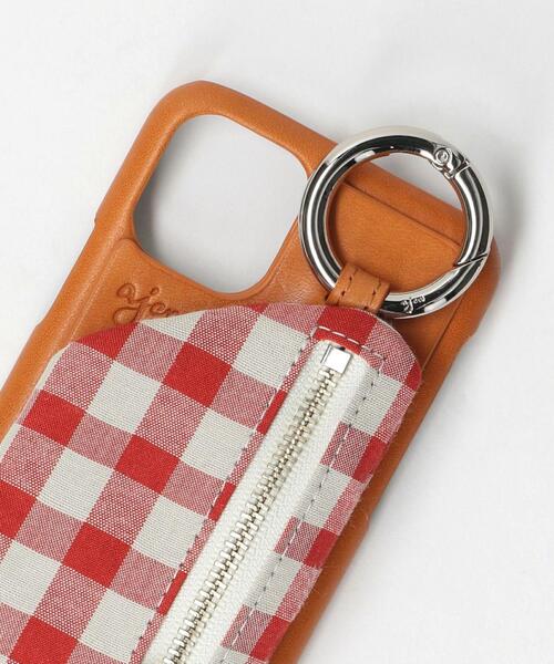 ajew スマホケースiPhoneケース　iPhone11pro チェック柄 11Pro/X/XS対応】エジュー ajew cadenas check leather zipphone