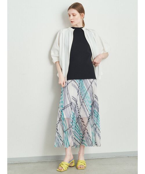 ELENDEEK(エレンディーク)の「ノースリーブニット【セットアップ可能】(タンクトップ・レディース・ブラック/ピンク/ライトグリーン/オフホワイト・FREE)」の8枚目の写真