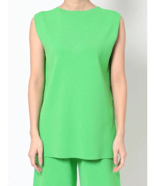 ELENDEEK(エレンディーク)の「ノースリーブニット【セットアップ可能】(タンクトップ・レディース・ブラック/ピンク/ライトグリーン/オフホワイト・FREE)」の21枚目の写真