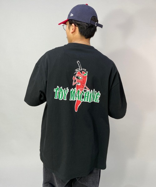 TOY　MACHINE（トイ　マシーン）の「【ムラサキスポーツ別注】TOY MACHINE/トイマシーン ビッグシルエット バックプリントTシャツ MTMSCST2（Tシャツ/カットソー・メンズ・ブラック/ホワイト/オレンジ・L/M/XL）」の3枚目の写真