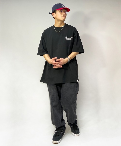 TOY　MACHINE（トイ　マシーン）の「【ムラサキスポーツ別注】TOY MACHINE/トイマシーン ビッグシルエット バックプリントTシャツ MTMSCST2（Tシャツ/カットソー・メンズ・ブラック/ホワイト/オレンジ・L/M/XL）」の8枚目の写真