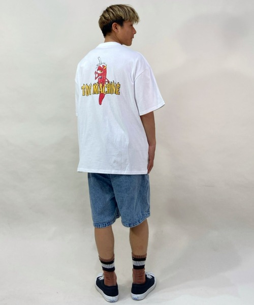 TOY　MACHINE（トイ　マシーン）の「【ムラサキスポーツ別注】TOY MACHINE/トイマシーン ビッグシルエット バックプリントTシャツ MTMSCST2（Tシャツ/カットソー・メンズ・ブラック/ホワイト/オレンジ・L/M/XL）」の19枚目の写真