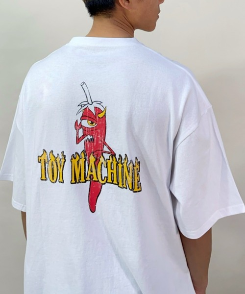 TOY　MACHINE（トイ　マシーン）の「【ムラサキスポーツ別注】TOY MACHINE/トイマシーン ビッグシルエット バックプリントTシャツ MTMSCST2（Tシャツ/カットソー・メンズ・ブラック/ホワイト/オレンジ・L/M/XL）」の17枚目の写真